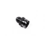 Black anodized Radium Engineering V2 19mm female to 10AN male straight quick connect adapter fitting.