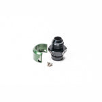 Radium Engineering V2 19mm quick connect to 10AN male straight adapter fitting for BMW B58 valve cover vent.