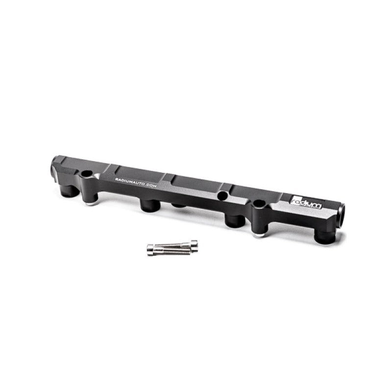 Radium Engineering 20-0889 black anodized billet aluminum fuel rail for VW and Audi EA888 port injection