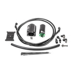Radium Engineering fuel hanger surge tank feed kit with stainless steel filter, feed line, and adapter fittings