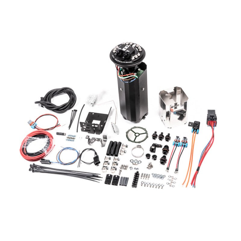 Anodized aluminum Radium Engineering fuel hanger surge tank for Nissan Skyline R32 GT-R.