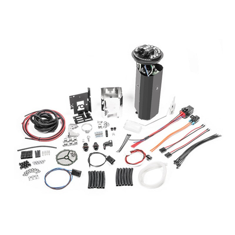 Radium Engineering anodized aluminum fuel hanger surge tank for Nissan R32 GT-R fuel tank installation