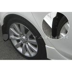 Set of four Rally Armor Basic black mud flaps with black logo and stainless steel mounting hardware.