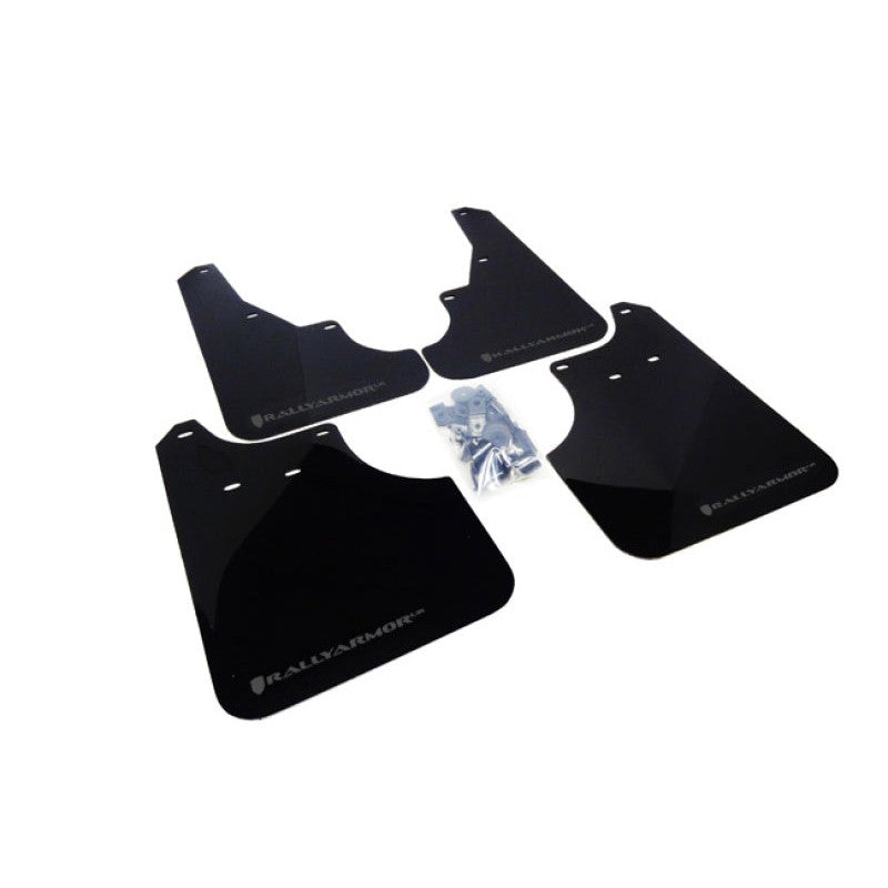 Rally Armor UR black polyurethane mud flaps with grey logo for 2009-2013 Subaru Forester XT