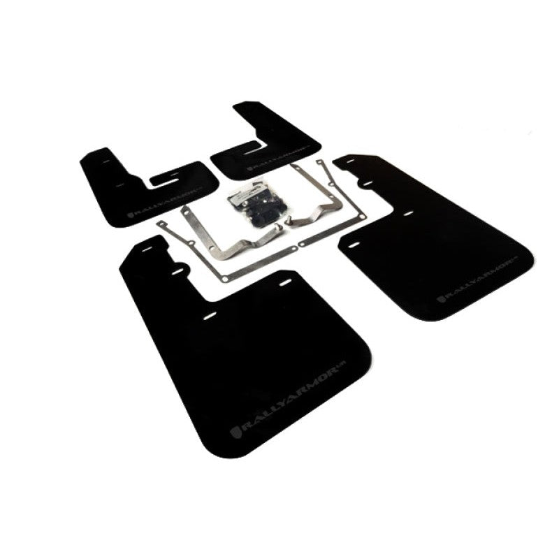 Rally Armor UR black polyurethane mud flaps with grey logo for 2015-2019 Volkswagen Jetta