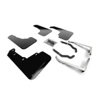 Rally Armor UR series black polyurethane mud flaps with grey logo for 2018-2023 Subaru Crosstrek.