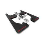 Rally Armor UR series black polyurethane mud flaps with red logo for 2019-2026 Toyota Corolla