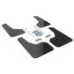 Rally Armor UR Series black polyurethane mud flaps with grey logo for 2019-2021 Subaru Forester