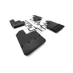Rally Armor UR black polyurethane mud flaps with metallic black logo for Jeep Gladiator JT Mojave and Rubicon.