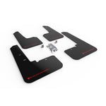 Rally Armor UR black polyurethane mud flaps with red logo for 2020-2025 Subaru Outback