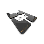 Black Rally Armor UR polyurethane mud flap with orange logo for 2026 Subaru Outback