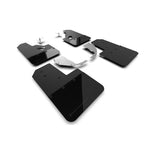 Rally Armor UR black polyurethane mud flaps with metallic black logo for 2021-2025 Ford Bronco.