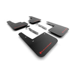 Rally Armor UR series black polyurethane mud flaps with red logo for 2022-2023 Hyundai Kona N Line