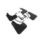 Rally Armor black UR polyurethane mud flaps with metallic black logo for 2025-2026 Hyundai Ioniq 5 XRT