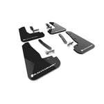 Set of black Rally Armor UR Series polyurethane mud flaps with white logo for 2025-2026 Kia EV6
