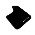 Set of four black Rally Armor Universal Basic mud flaps with white logo detailing.