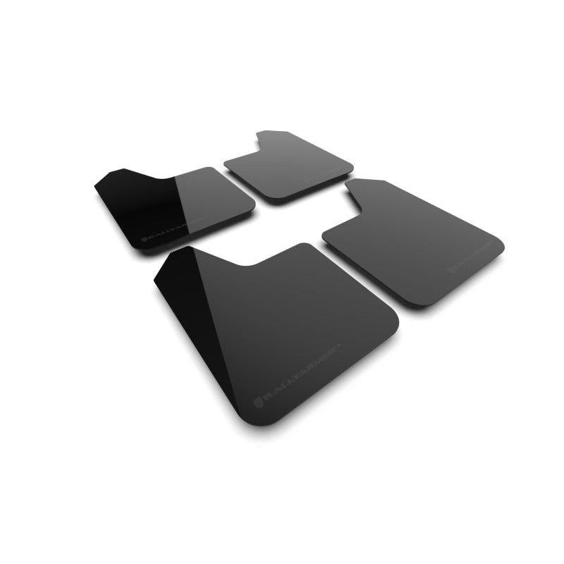 Rally Armor Universal UR black polyurethane mud flaps with metallic black logo