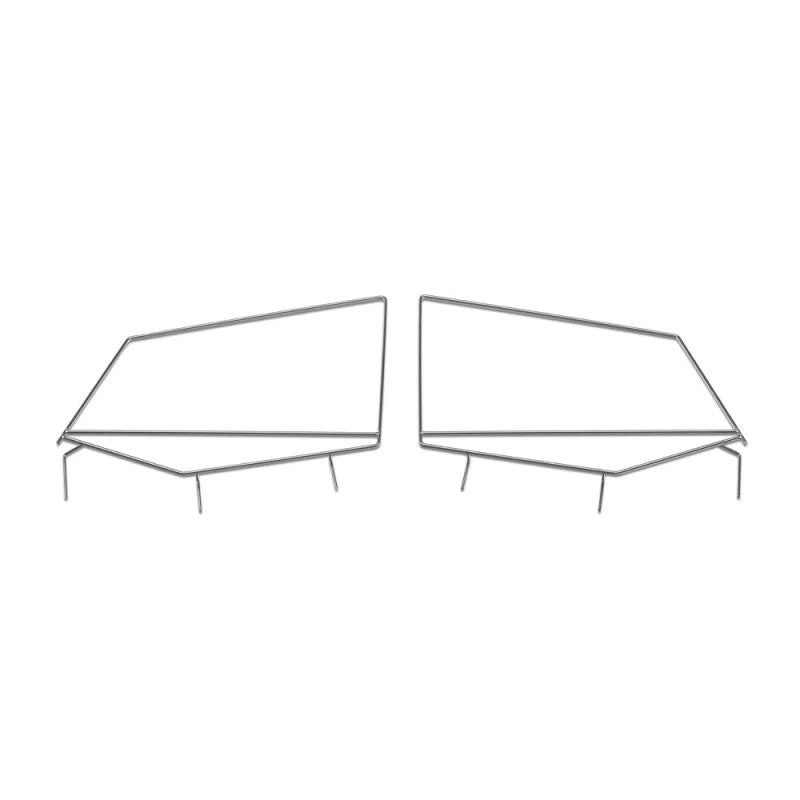 Black replacement window frame for 1987-1995 Jeep Wrangler YJ soft upper doors.