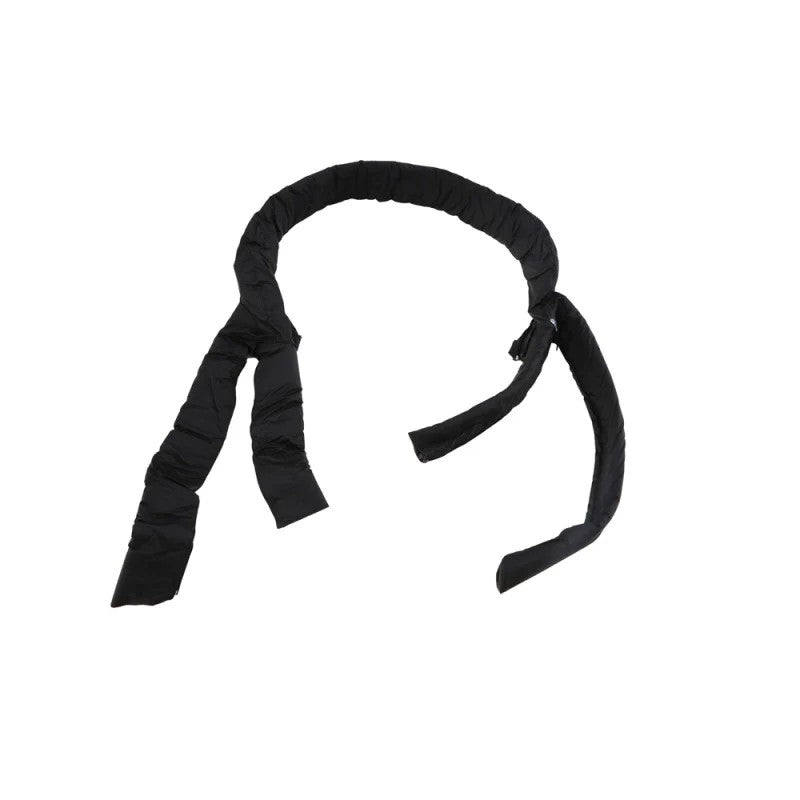 Black denim roll bar pad and cover kit with integrated zippers for 1978-1991 Jeep CJ and Wrangler models.