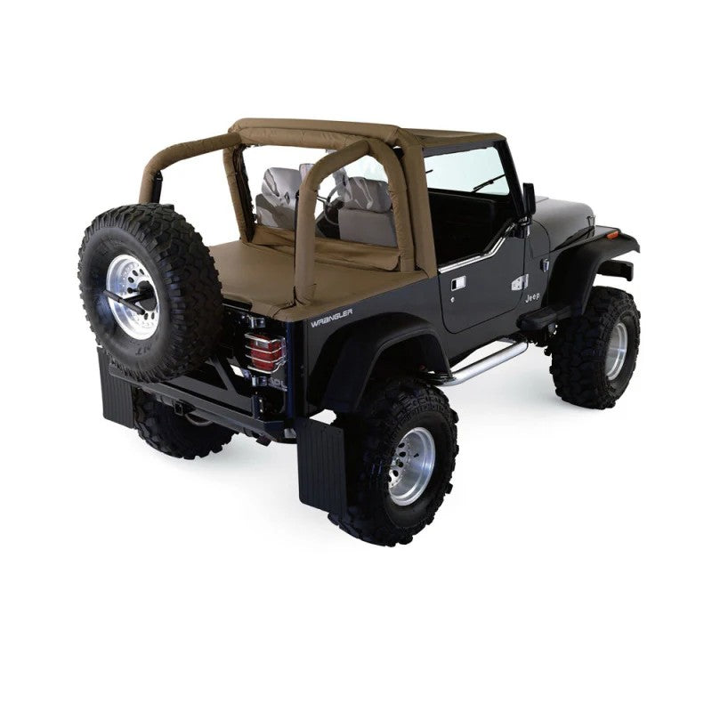 Rampage Black Denim roll bar padding and zippered covers for 1997-2002 Jeep Wrangler TJ.