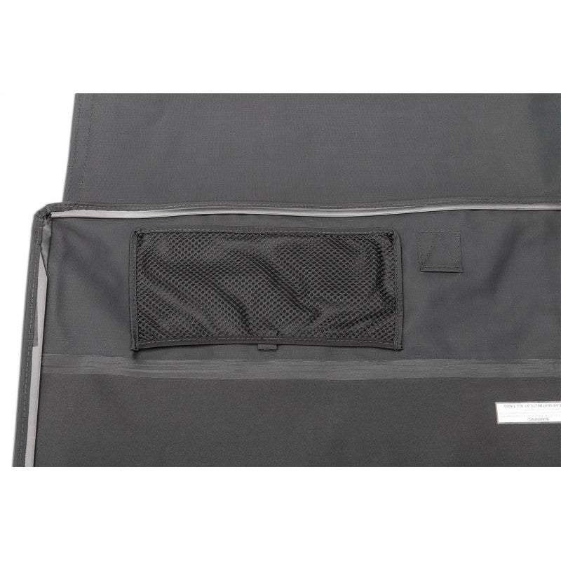 Rampage 109535 Frameless Trail Top in Black Diamond installed on a Jeep Wrangler featuring tinted windows and fastback styling