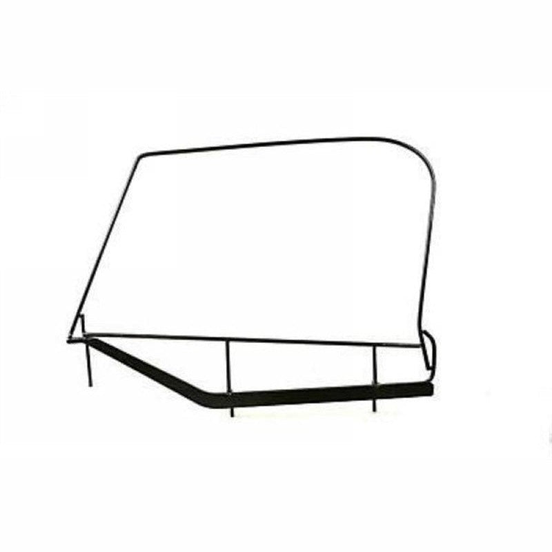 Rampage black upper window frame for 1997-2006 Jeep Wrangler TJ soft upper half doors.