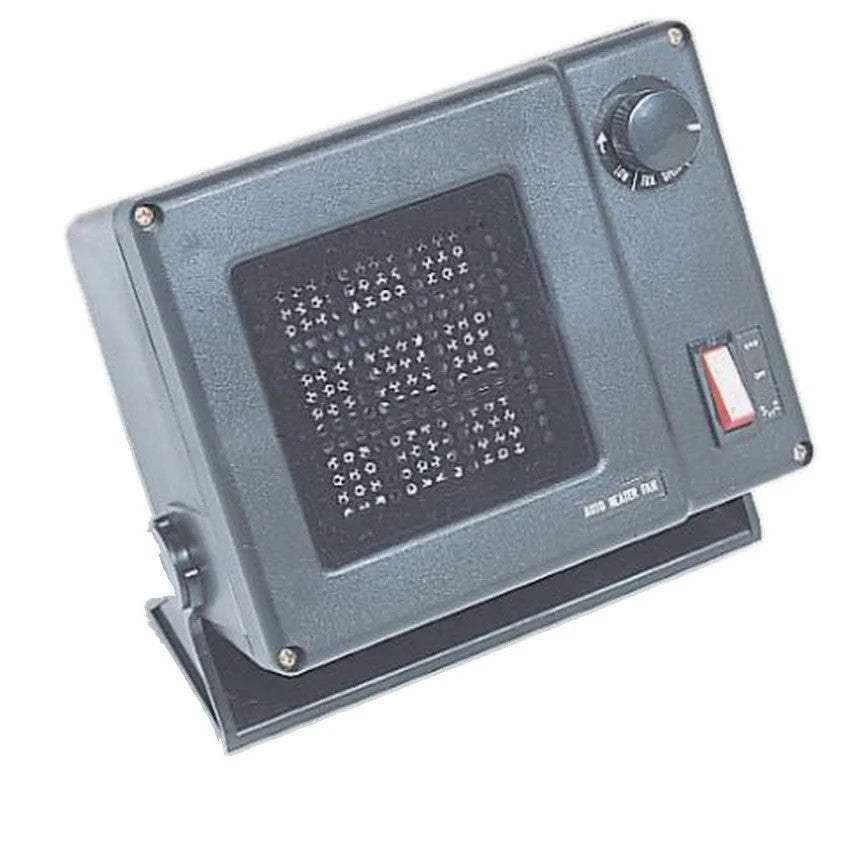 Black Rampage 3501 universal 12V 300W back seat heater showing swivel mounting bracket