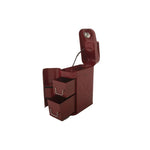 Red powder-coated Rampage Trail Can Utility Tool Box in a fuel can style with stainless steel key lock