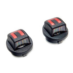 Pair of Raxiom LED license plate light assemblies with white and red LEDs for 2004-2014 Ford F-150.