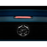 Raxiom Axial Series Smoked LED Third Brake Light with chrome housing and red LEDs for 2005-2009 Ford Mustang.