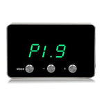 Raxiom SpeedForm Axial Series throttle response controller with digital display and plug-and-play wiring harness.