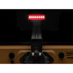 Raxiom Axial Series red LED hyper flash third brake light with black housing for 2007-2018 Jeep Wrangler JK.