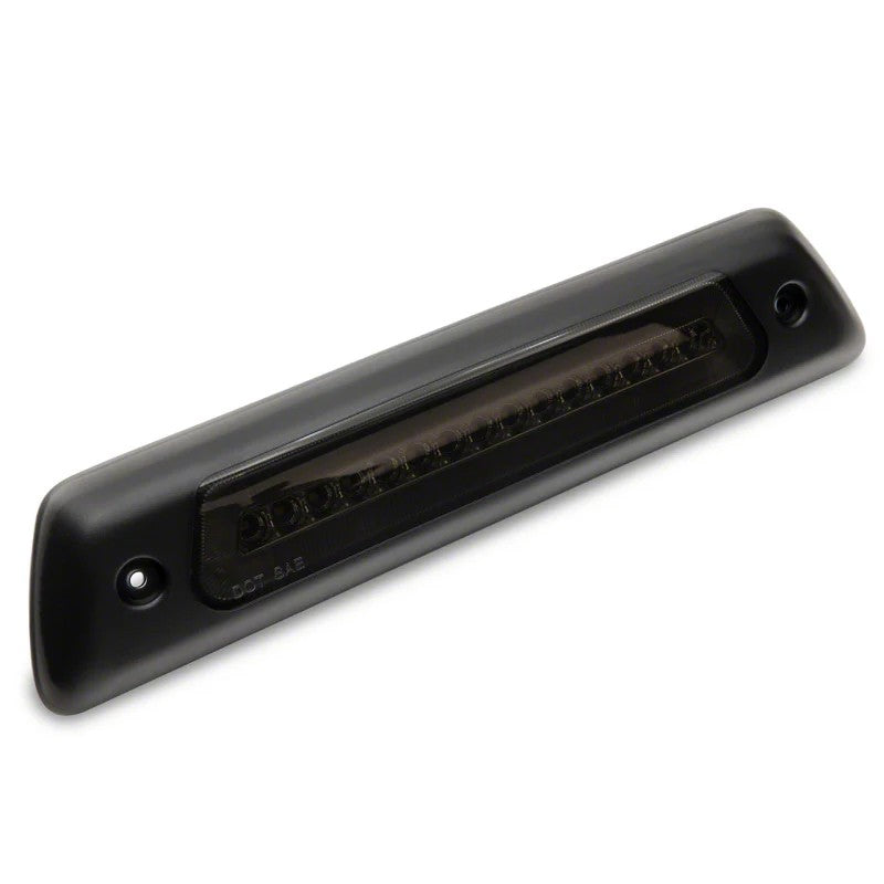Smoked Raxiom Axial Series LED third brake light with black housing and integrated cargo light for 2010-2014 F-150 Raptor.