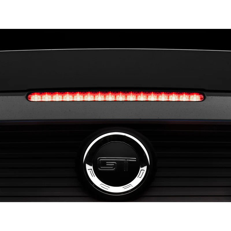 Raxiom smoked lens third brake light housing with 16 red LEDs for 2010-2014 Ford Mustang