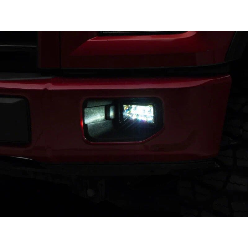Raxiom dual function white and yellow LED fog light assemblies for 2015-2020 Ford F-150