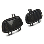 Smoked lens LED mirror marker lights with amber SMD LED strips for Chevrolet Silverado and GMC Sierra 1500