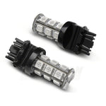 Pair of Raxiom Axial Series 18-LED amber turn signal bulbs with 5050 SMD chips for 1987-2012 Ford Mustangs