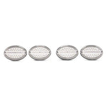 Set of four Raxiom Axial Series LED tail lights with chrome housings and clear lenses for 1997-2004 Corvette C5.