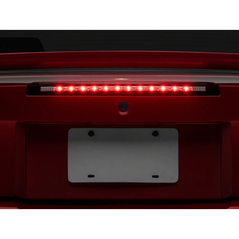 Raxiom Axial Series LED Third Brake Light with chrome housing and clear lens for 1999-2004 Ford Mustang