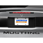 Raxiom smoked lens LED third brake light assembly for 1999-2004 Ford Mustang.