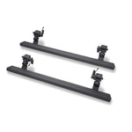 RealTruck VoltStep electric running boards in textured black finish for 2018-2025 Jeep Wrangler 4-door models