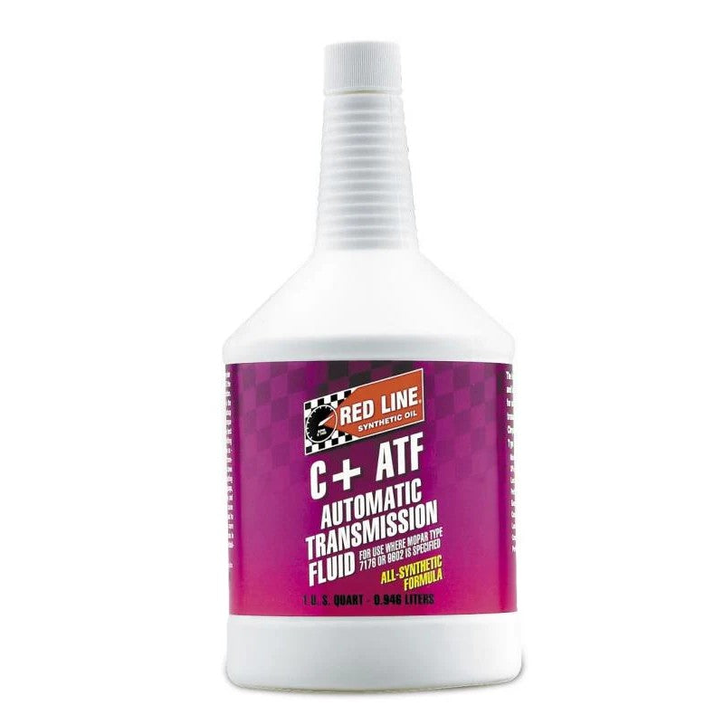 One quart bottle of Red Line Synthetic C+ ATF automatic transmission fluid