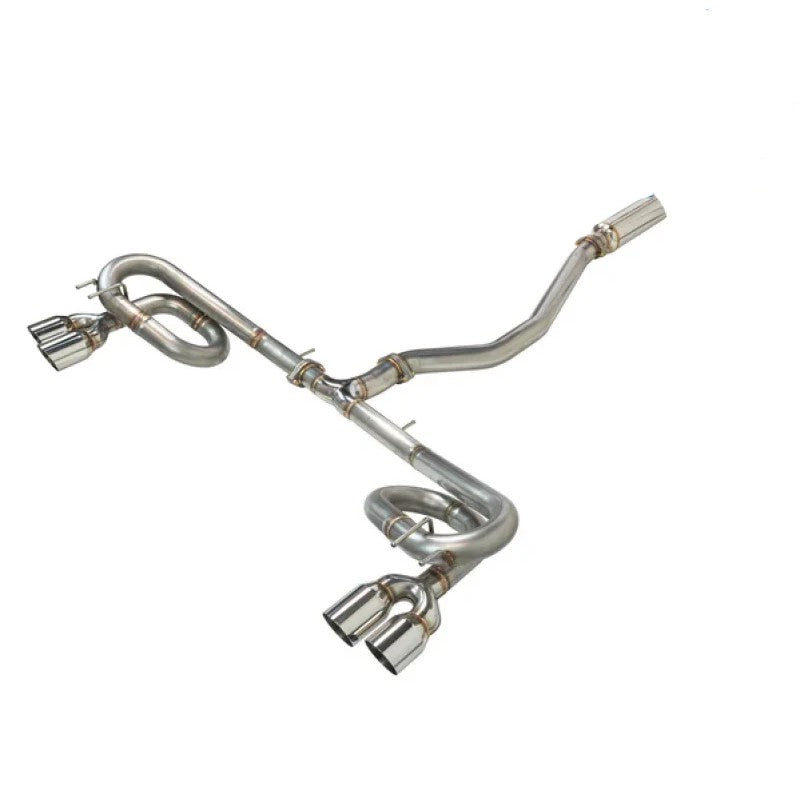 Remark Link Loop stainless steel catback exhaust system with dual polished tips for 2022+ Honda Civic Hatchback FL1