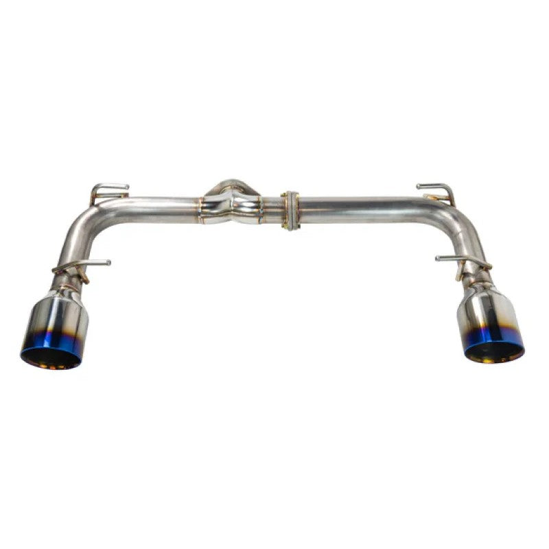 Remark axle back exhaust featuring burnt titanium double wall tips for 2022-2024 Subaru BRZ and Toyota GR86