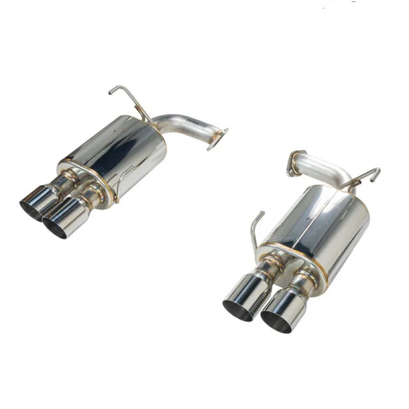 Remark T304 stainless steel axle-back exhaust system with single wall tips for 2022-2024 Subaru WRX VB.