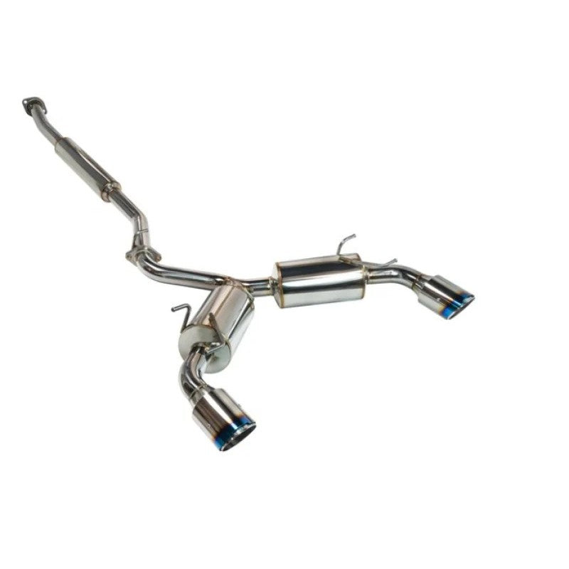REMARK Elite Spec Cat-Back Exhaust system with dual burnt stainless steel tips for 2022+ Toyota GR86 and Subaru BRZ.