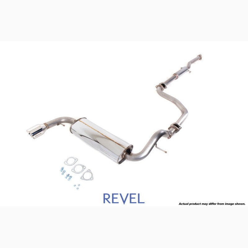 Revel Medallion Touring-S SUS304 stainless steel catback exhaust system with polished canister and tips.