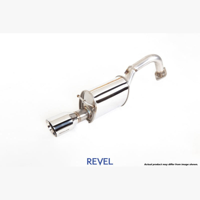Revel Medallion Touring-S stainless steel axle-back exhaust with polished muffler and tip for Toyota Yaris.
