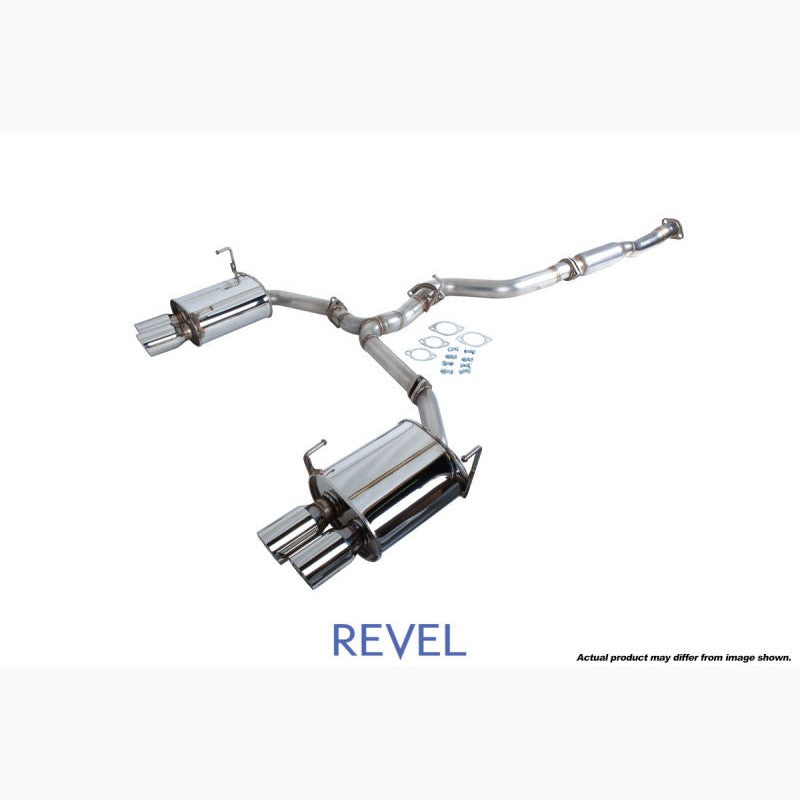 Revel Medallion Touring-S quad-tip dual muffler catback exhaust system for 2015-2017 Subaru WRX and STI
