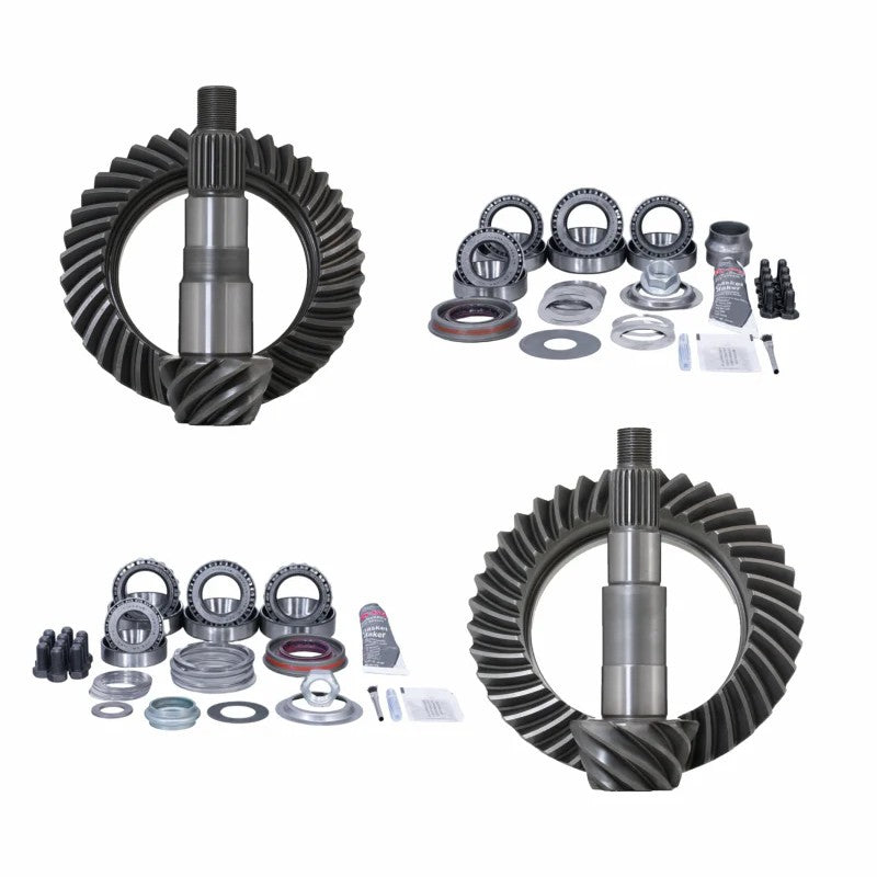 Revolution Gear 4.88 ring and pinion gear sets with Koyo master overhaul bearing kits for Jeep JK Non-Rubicon.
